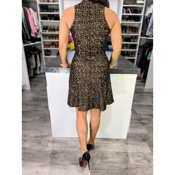 Dress the Population Gold Sequined Dress $465 NEW - Picture 6 of 11